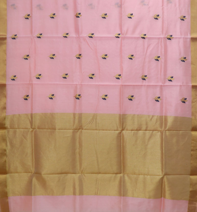 Handloom Chanderi Silk Saree view 2