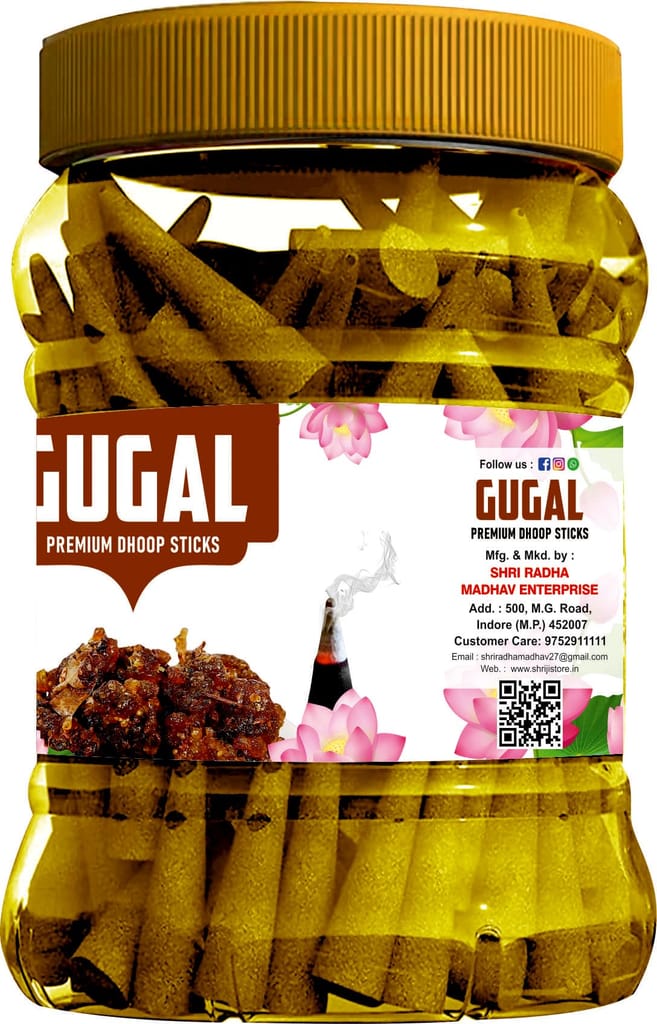 Shri Shriji Flam the Aromatic peace Gugal Premium Dhoop Sticks, Gugal Resin, for Purification, Relaxation, Stress Relief, Meditation, 60 Count view 2