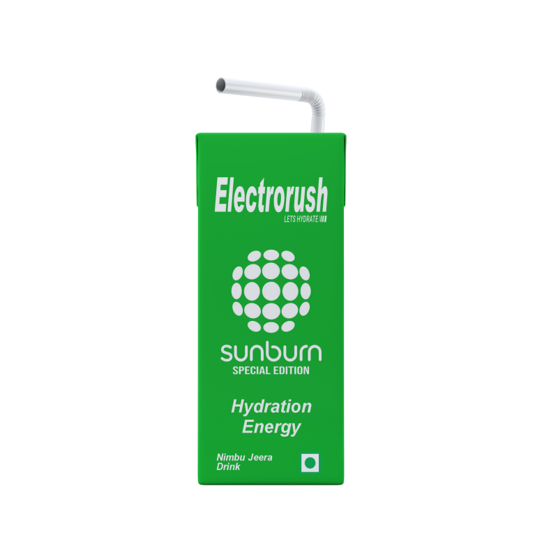 Electrorush x Sunburn Nimbu Jeera Hydration Energy Drink | 200ml Ready to Drink