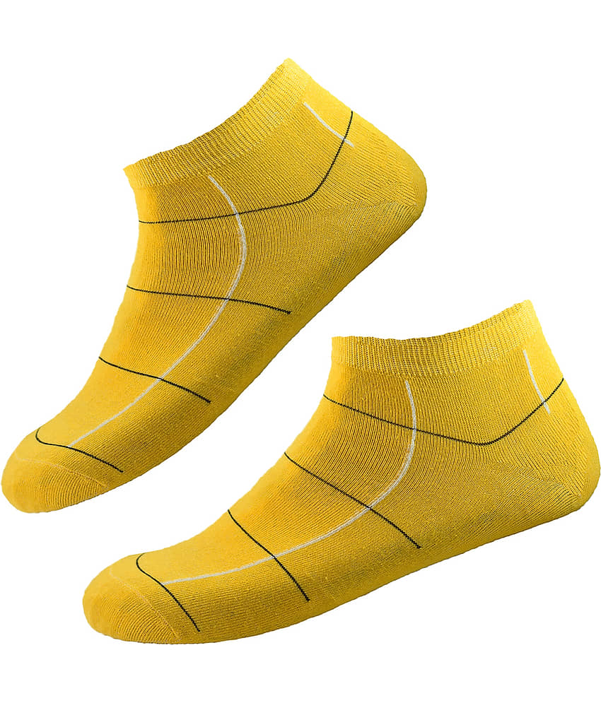 hicode Blended Men's Striped Multicolor Ankle Length Socks ( Pack of 6 ) view 2