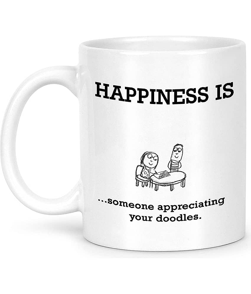 Idream Quote Printed Ceramic Coffee Mug 1 Pcs 330 mL view 2