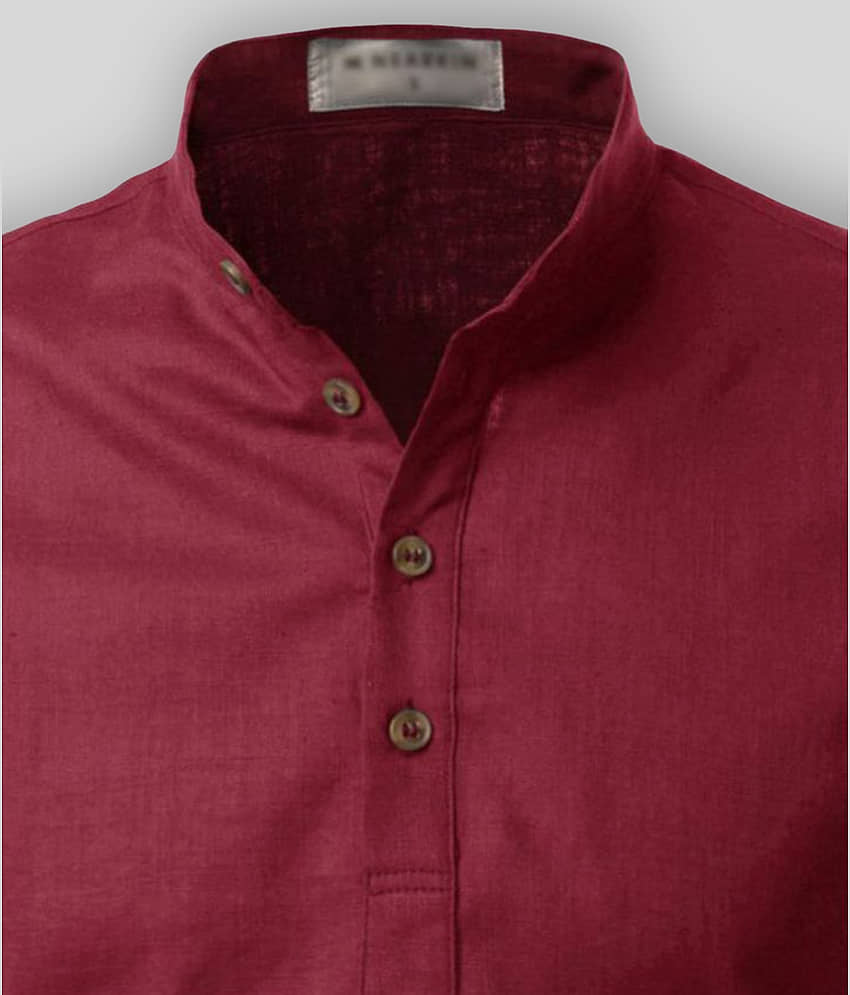 Life Roads - Sky Blue Cotton Men's Shirt Style Kurta ( Pack of 1 ) view 2