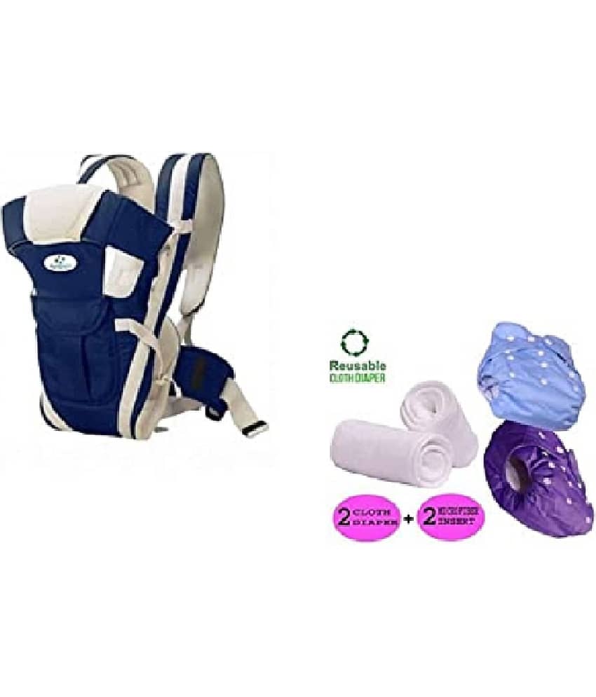 AURAPURO baby Carrier | Adjustable Hands-Free 4 in 1 Position With Head Support baby AURAPURO Baby Carrier Bag/Adjustable Hands Free 4 in 1 Baby/Baby sefty Belt/Child Safety Strip/Baby Sling Carrier Bag/Baby Back Carrier Bag (Dark Blue)