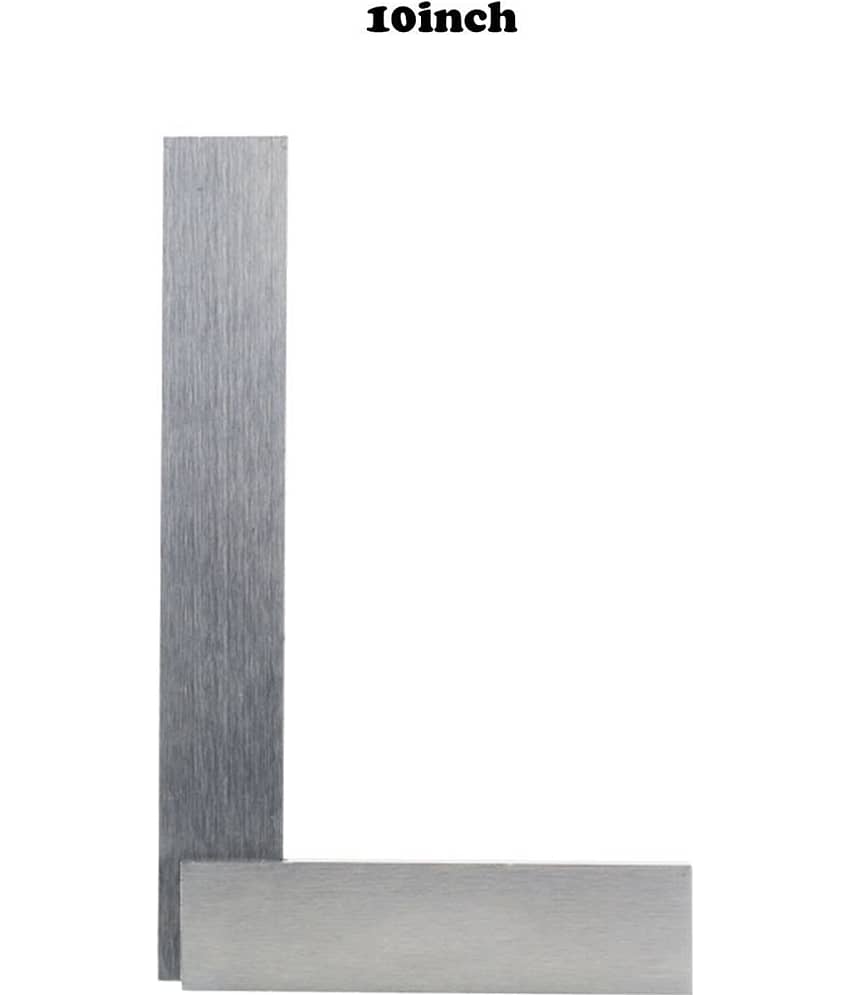 LAXMI Metal High Grade Engineering Try Square 8inch(Silver)PACK OF 2 Analog Carpenter Squares view 2