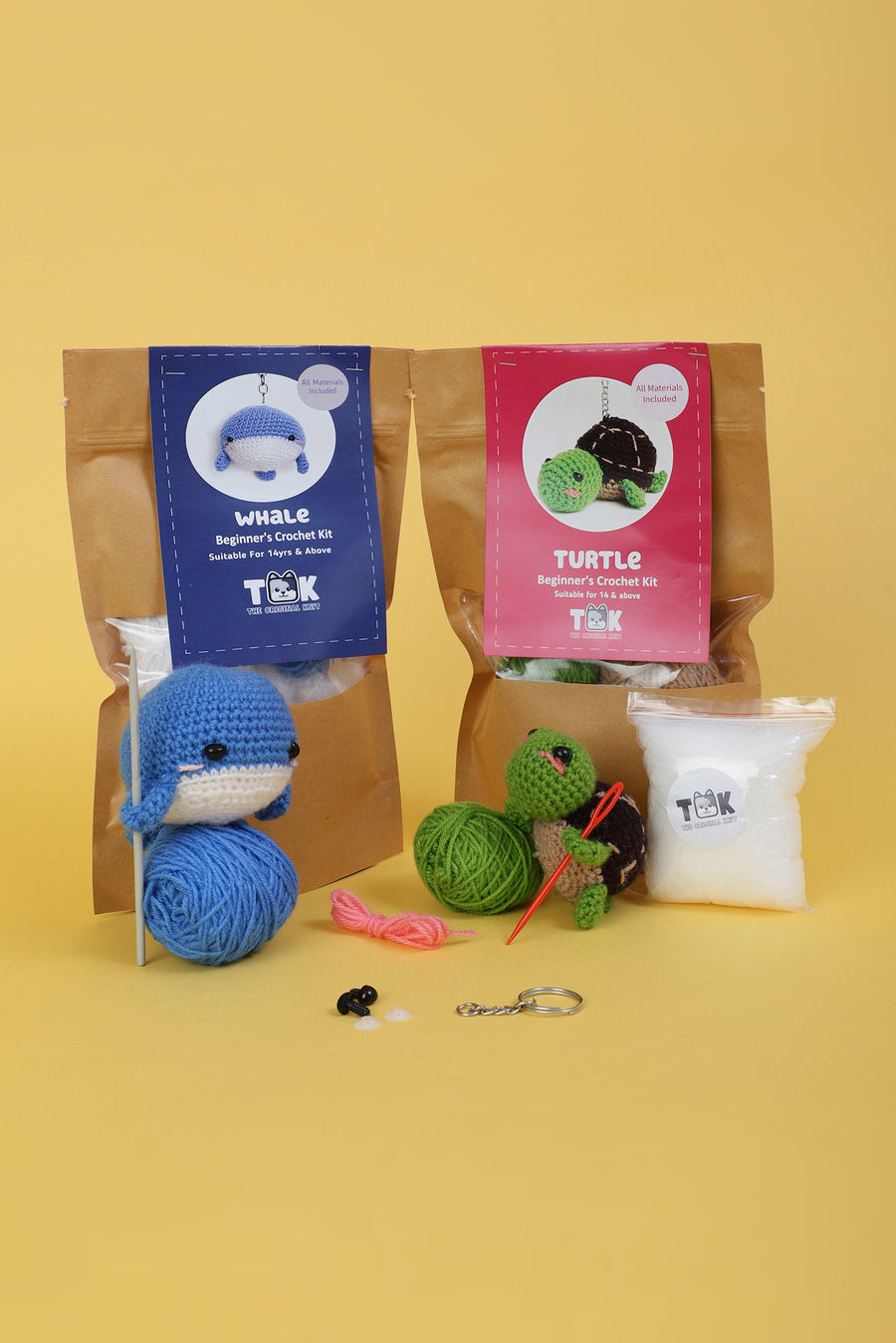 The Original Knit Beginner's Crochet Kit (Set of 2) - Blue & Green view 2