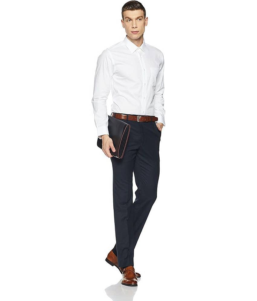 Makhanchor - Black Cotton Slim Fit Men's Formal Shirt (Pack of 1) view 2