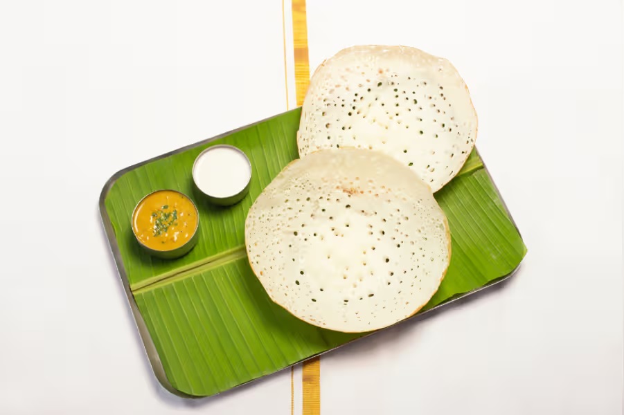 Appam With Coconut Milk (2 Pcs)