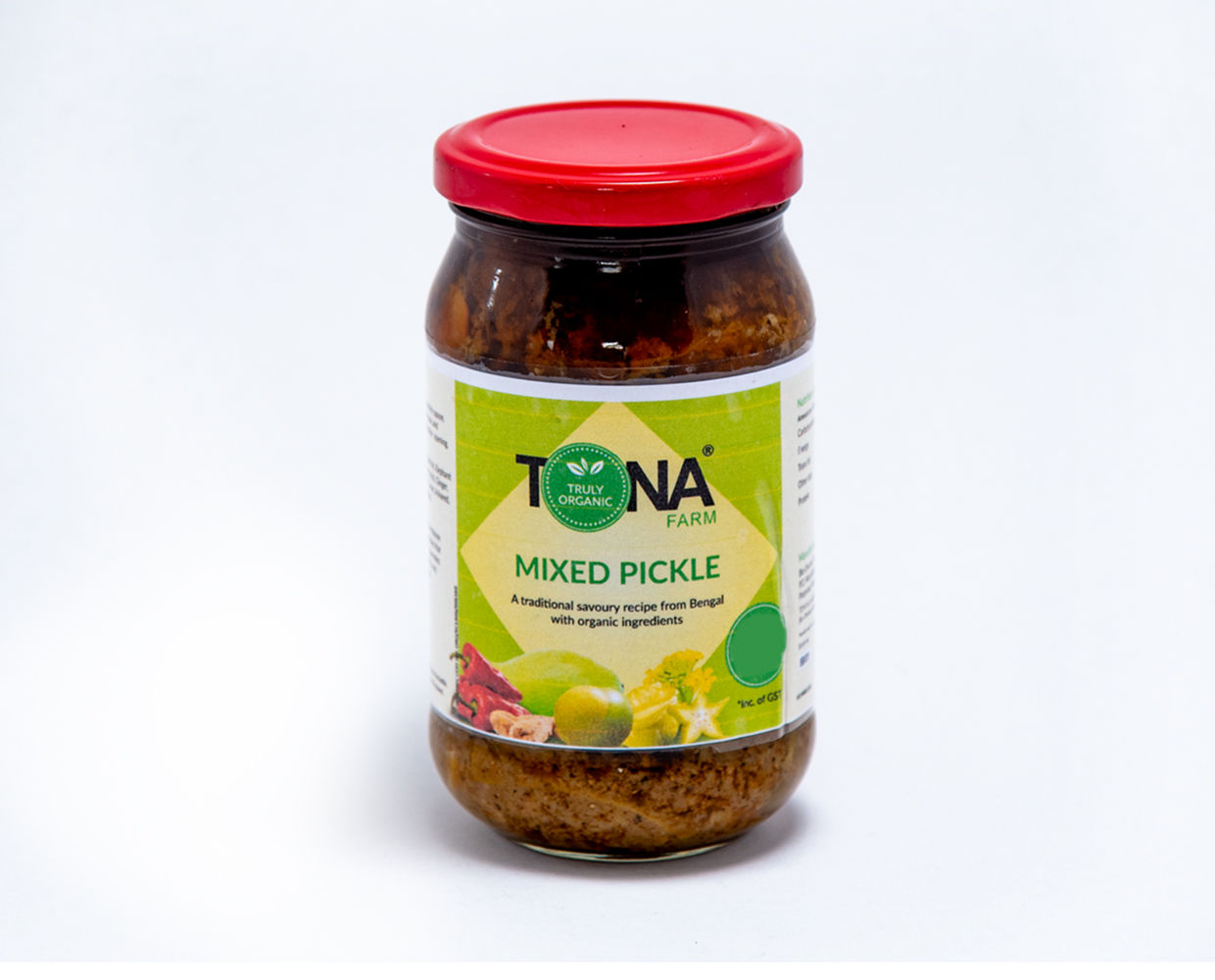 Tona Organic Mixed Pickle, 200 gm