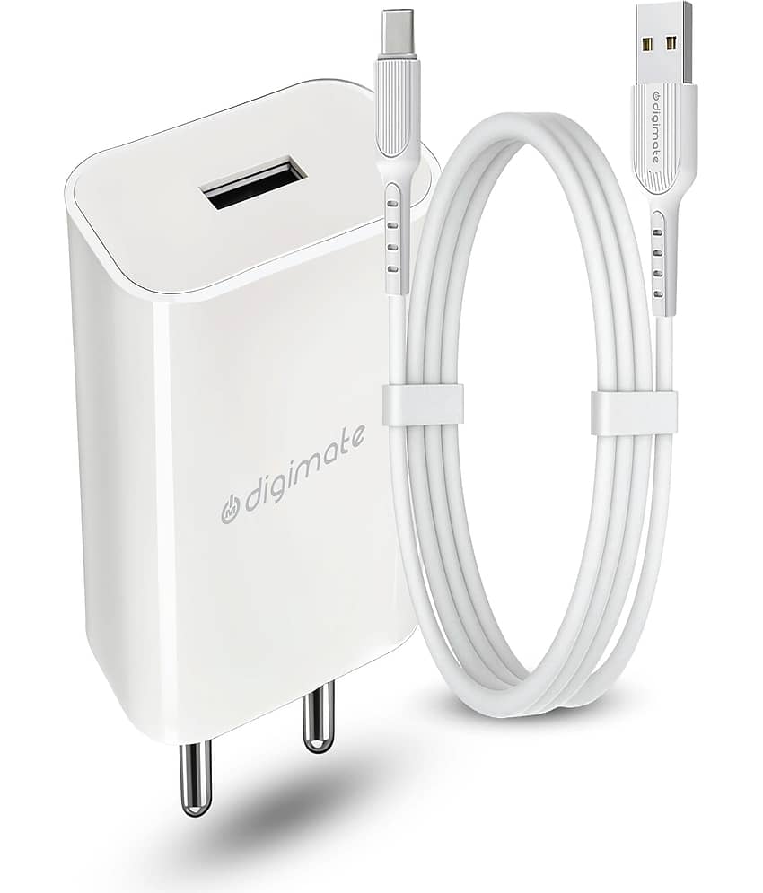 Digimate 15W Single USB Port Charger With Micro USB Cable (DG-ADP-1007, White) view 2