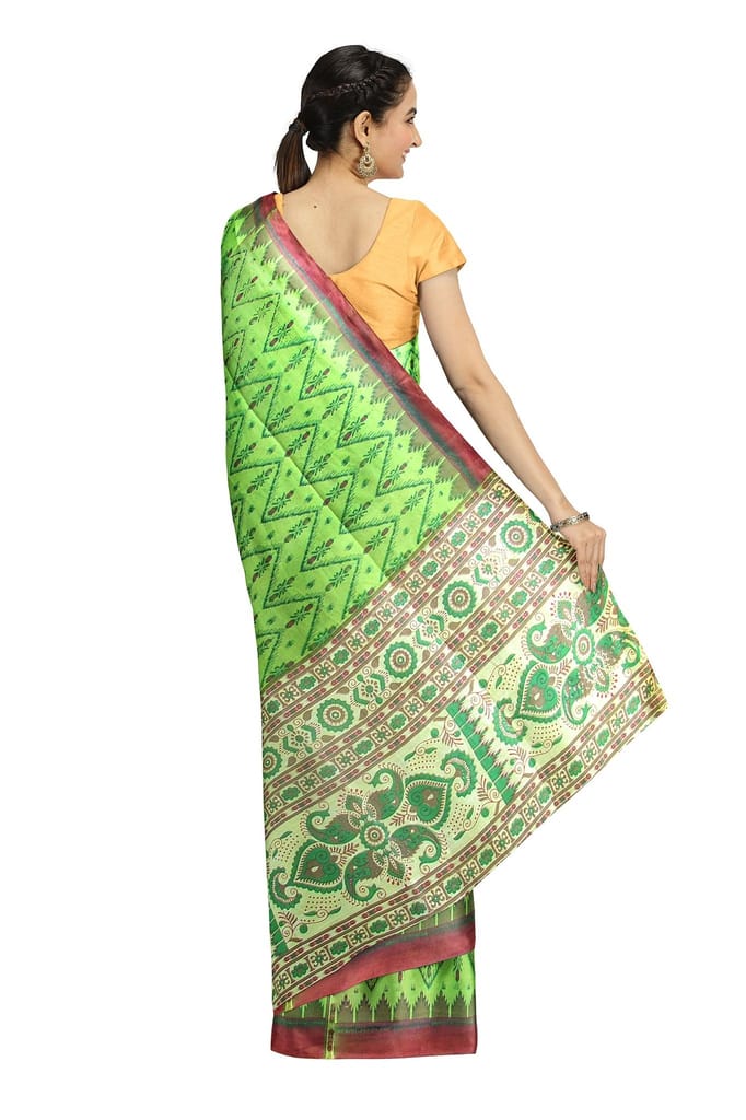 Printed Handloom Saree view 2