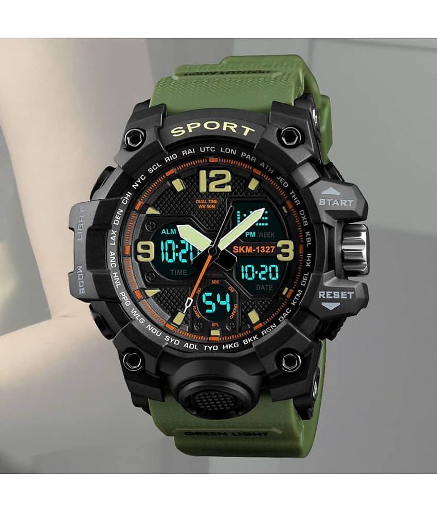 Harbor Green Silicon Analog-Digital Men's Watch