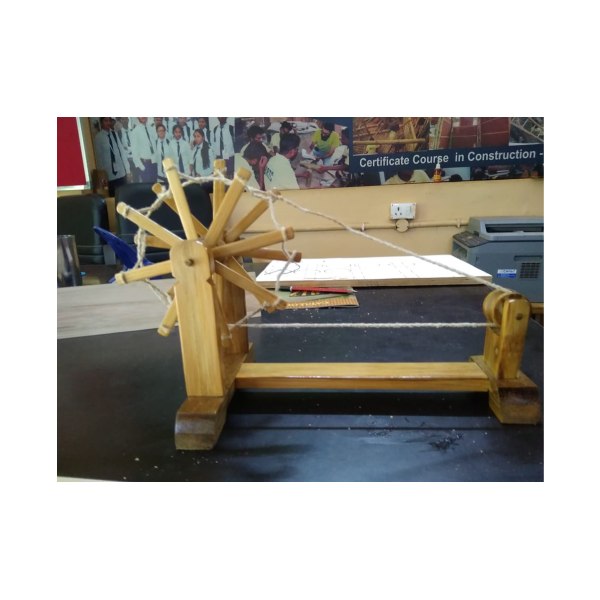 Handcrafted Wooden Charkha Model