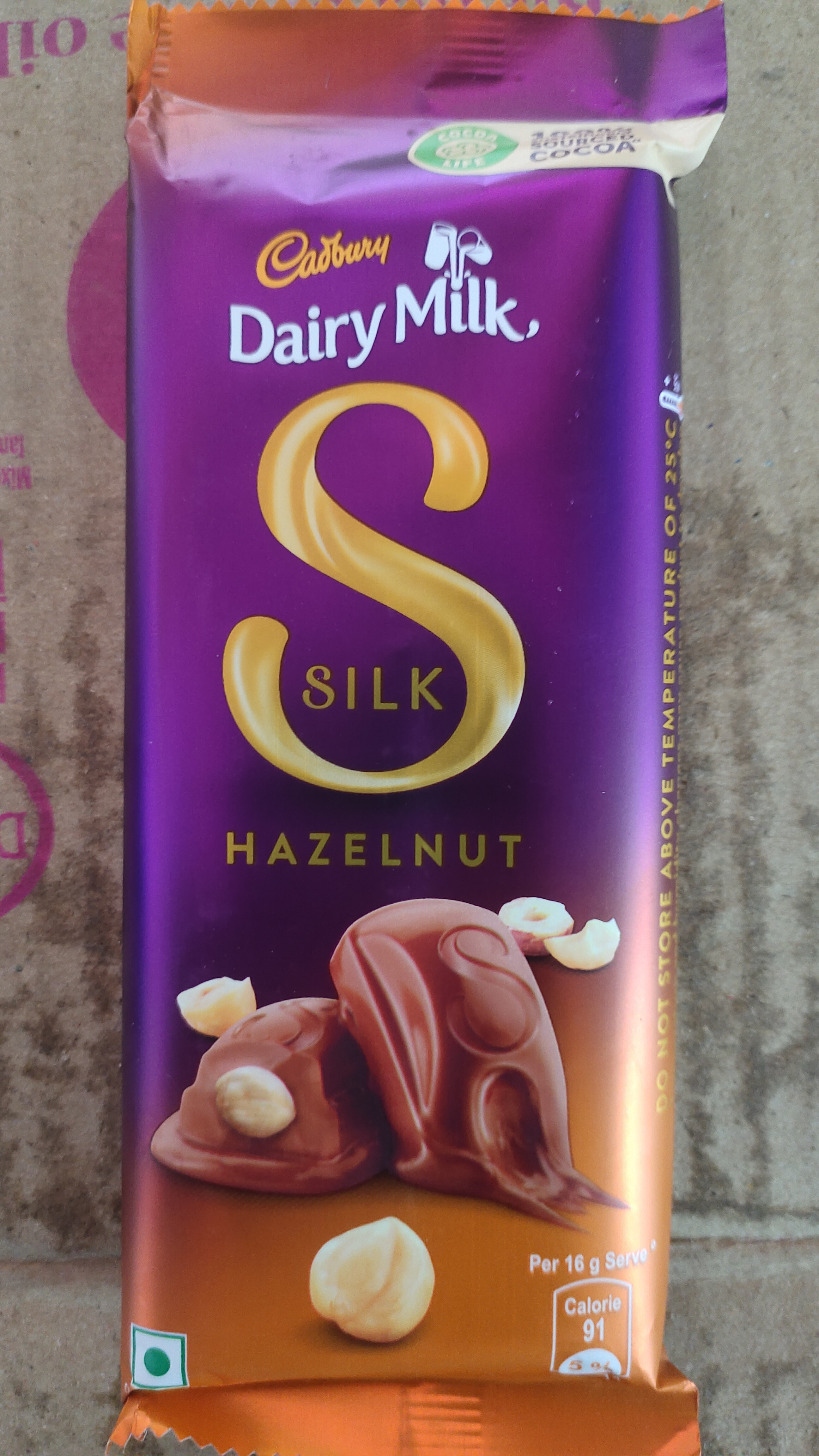 Cadbury dairy milk silk hazelnut