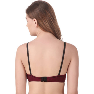 Empisto Branded Brown color Cotton Fabric Line Bra view 2