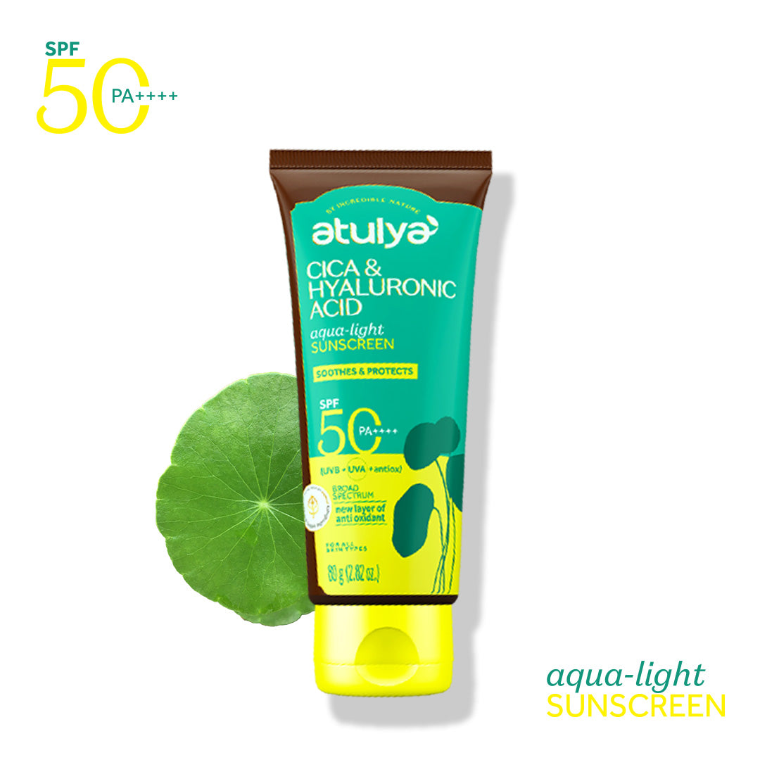 Atulya CICA & Hyaluronic Acid Sunscreen | SPF 50 PA++++ | Aqua-light - 80g view 2