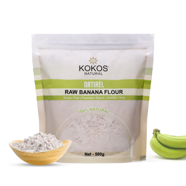 Kokos Natural Natirel Raw Banana Flour 500 Gms