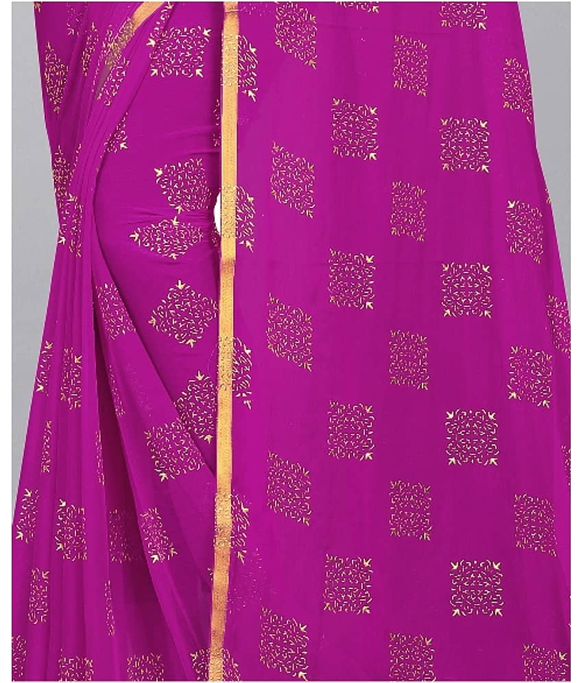 Rhey Chiffon Printed Saree With Unstitched Blouse Piece ( Grey ) view 2