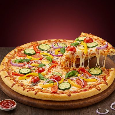Pops Veggie Delight Pizza