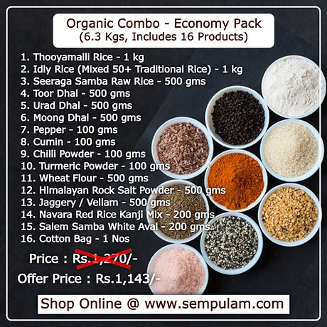 Organic Combo - Economy Pack (6.3 Kg, Includes 16 Products) view 2