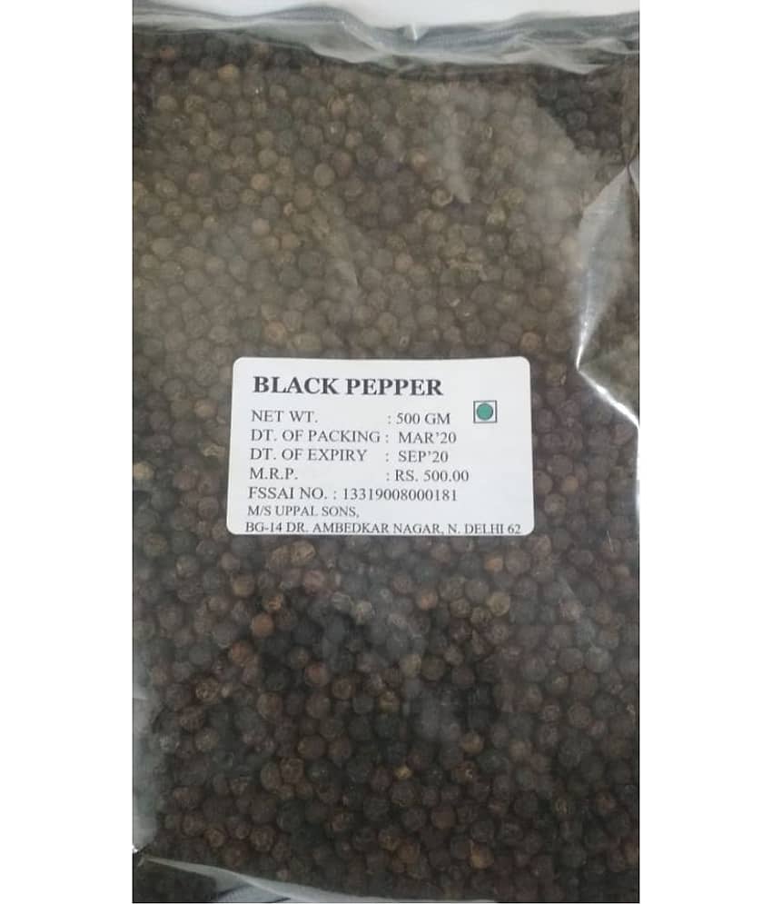 UPPAL SONS - 500 gm Kali Mirch (Peppercorns) (Pack of 1) view 2