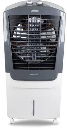 Hindware Smart Appliances Vectra Plus 100lL, Desert Air Cooler with Woodwool Pads, Inverter Compatible, Castor wheels and motorized air flow control & High Air Delivery (White & Grey)