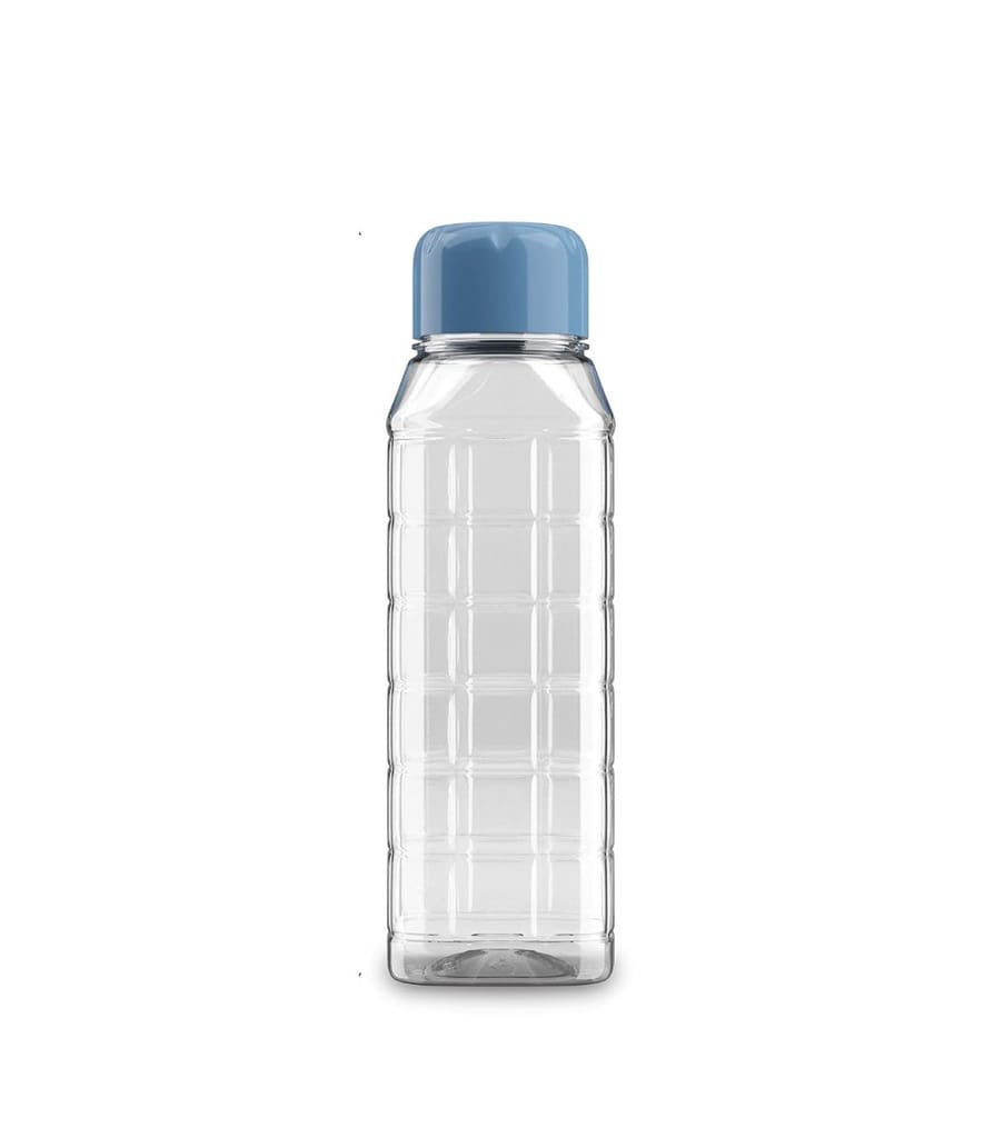 Kollor 500ml Chess Water Bottle Set|BPA-Free Transparent Plastic Bottle for Fridge, Office, School, Gym & Travel|Small Reusable Leak-Proof Bottle With Blue Cap