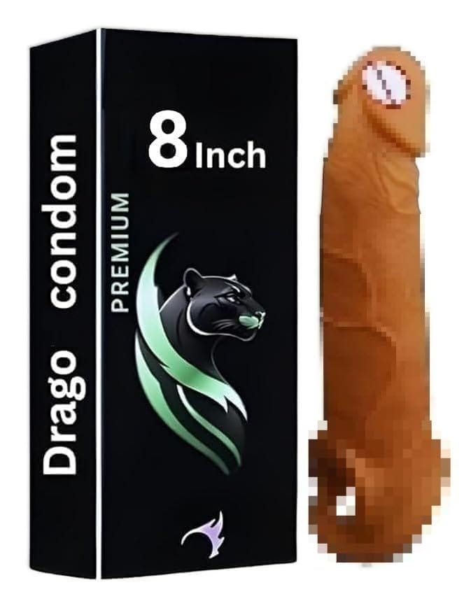 Premium Dragons Condom, 5 Inch, Silicone, Natural Color, for Men Ultra Soft | Long Lasted | Extra Pleasure Extra size | -most-Try