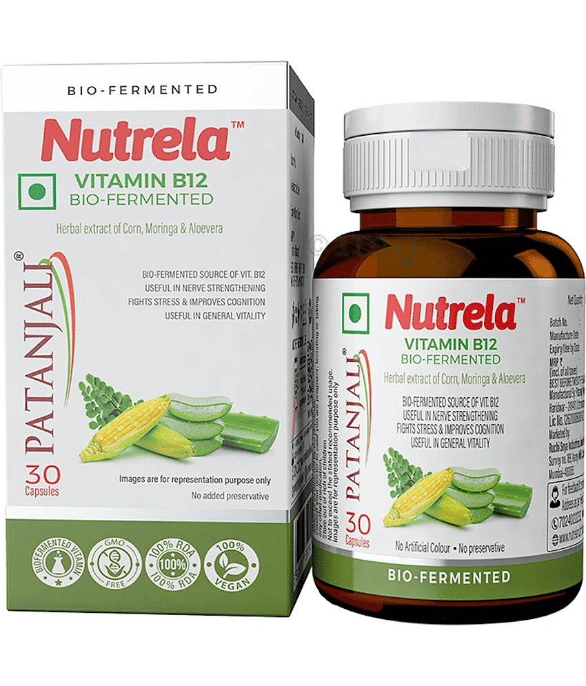 Patanjali NUTRELA VITAMIN B-12 30 CAPSULES PACK OF 3