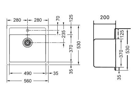 Franke Tectonite 610(22X20) view 2