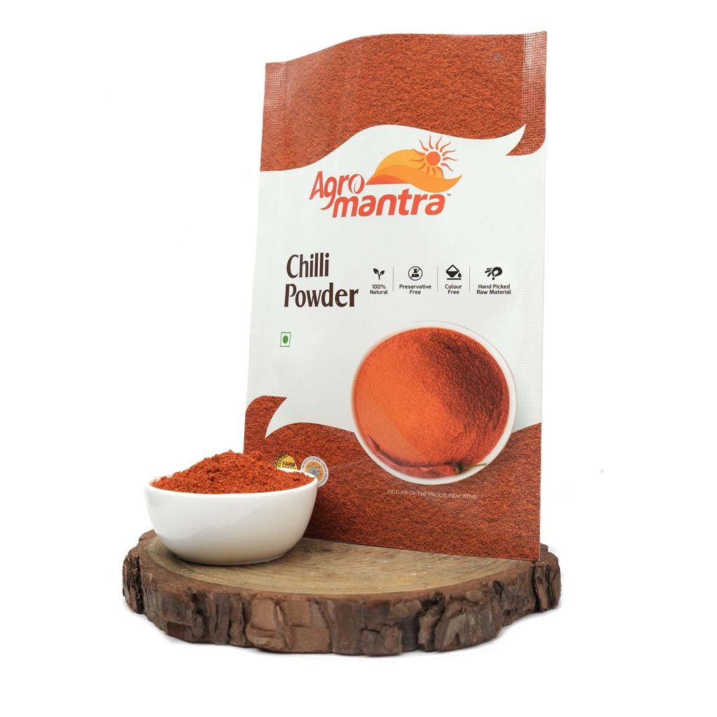 Agro Mantra Chilli Powder 200g | Authentic Indian Spice | Hand-Picked Guntur, Baydgi, Gujarat Chillies | Without Preservatives & Artificial Colour | Vibrant Colour & Rich Heat | Ideal for Curries, Chutneys & Tandoori Dishes view 2
