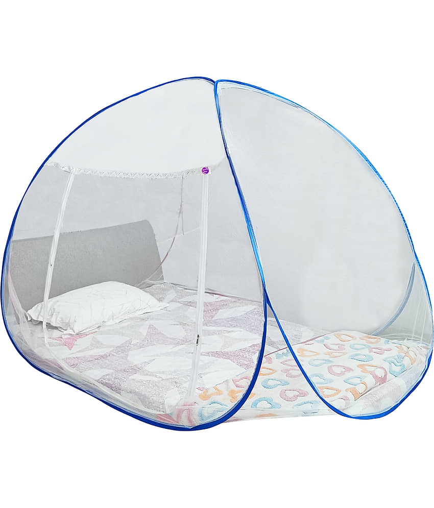 Silver Shine - Black Cotton Foldable Mosquito Net, Machardani ( Pack of 1 )