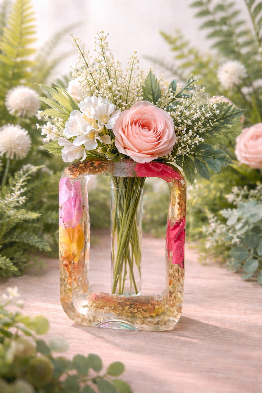Resin handmade flower vase