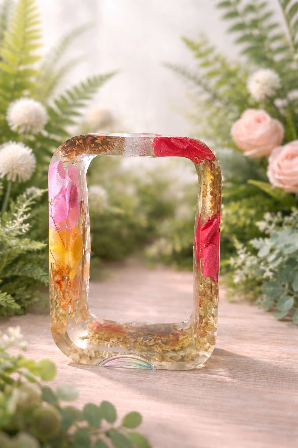 Resin handmade flower vase view 2