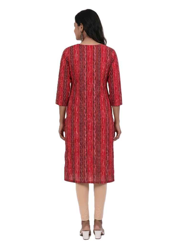 GHL Handloom Sambalpuri Straight Cotton Kurti view 2