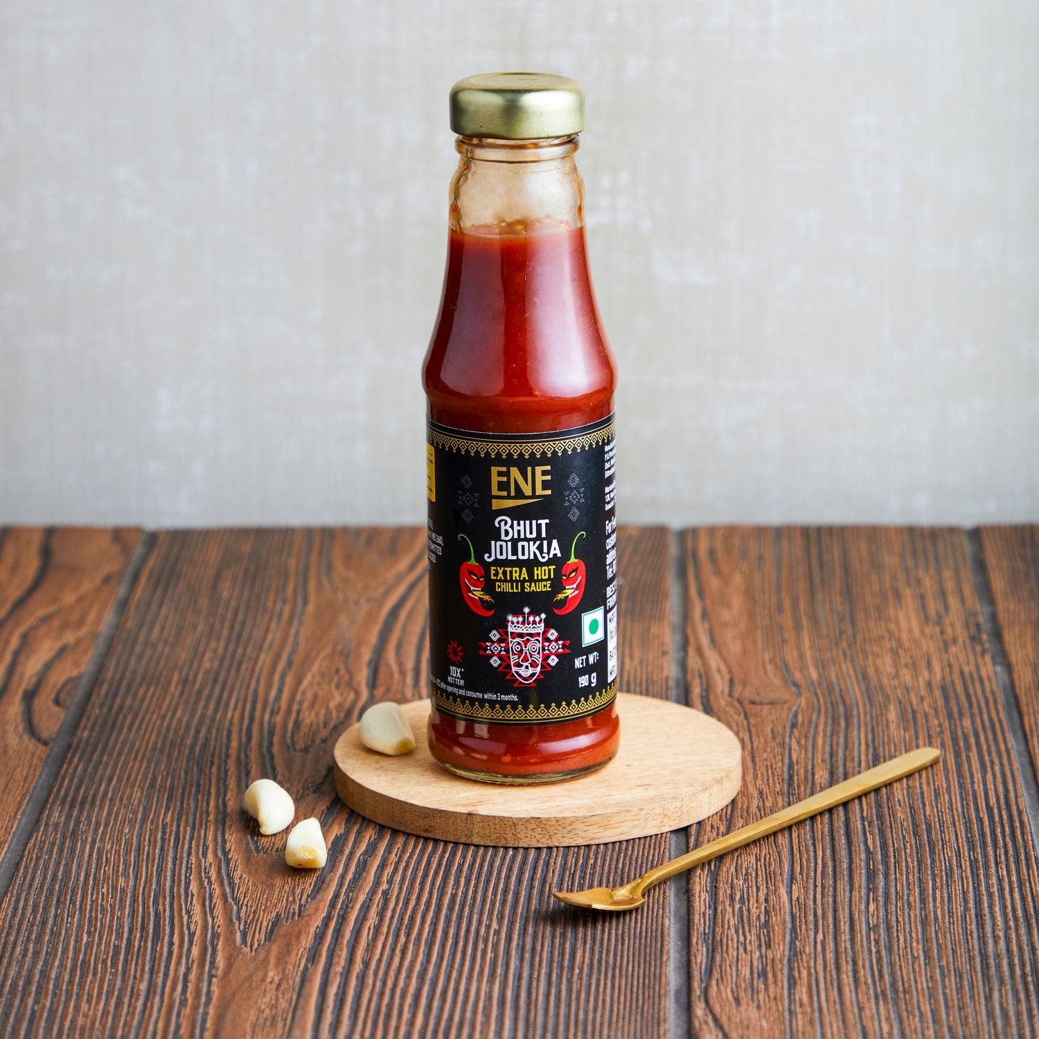 ENE Bhutjolokia Extra Hot Chilli Sauce 190g