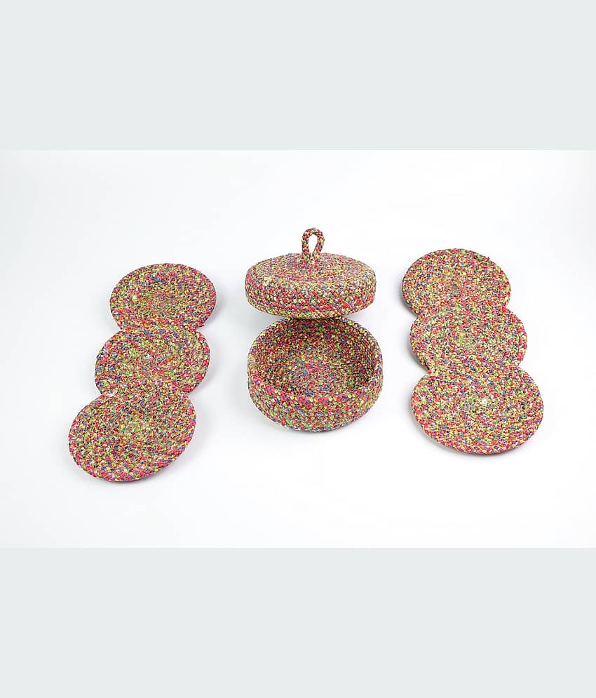 LADLI JEE Set of 6 Polyester Coaster view 2