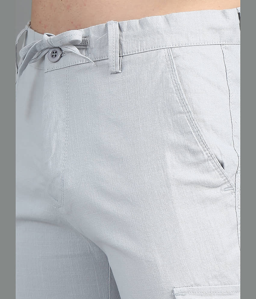 Paul Street Silver Linen Men's Shorts ( Pack of 1 ) view 2