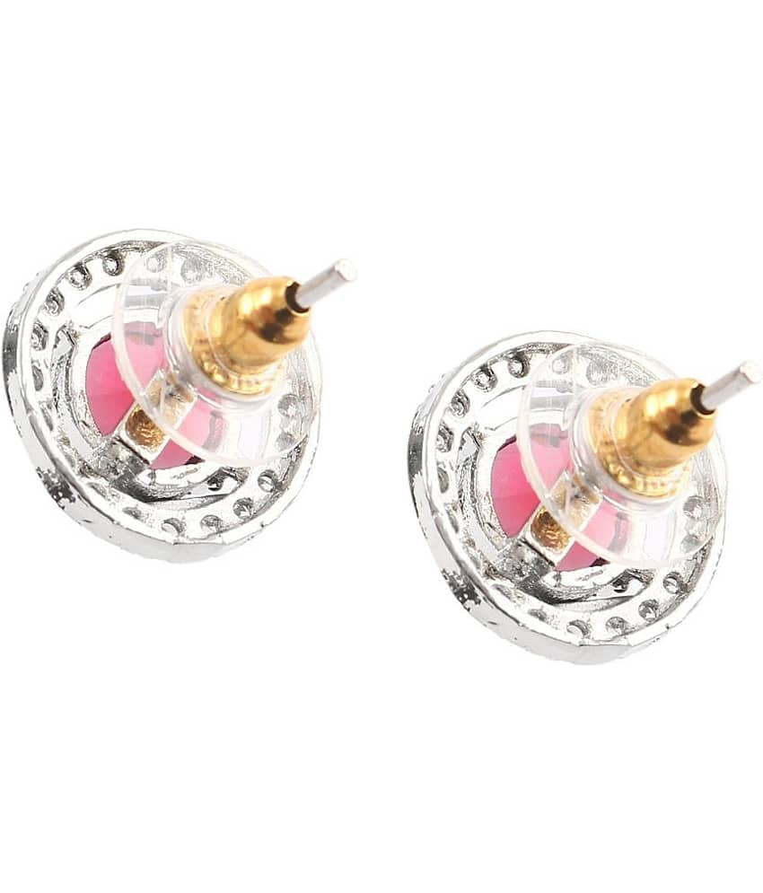 Jewar Mandi - Sky Blue Cluster Earrings ( Pack of 1 ) view 2