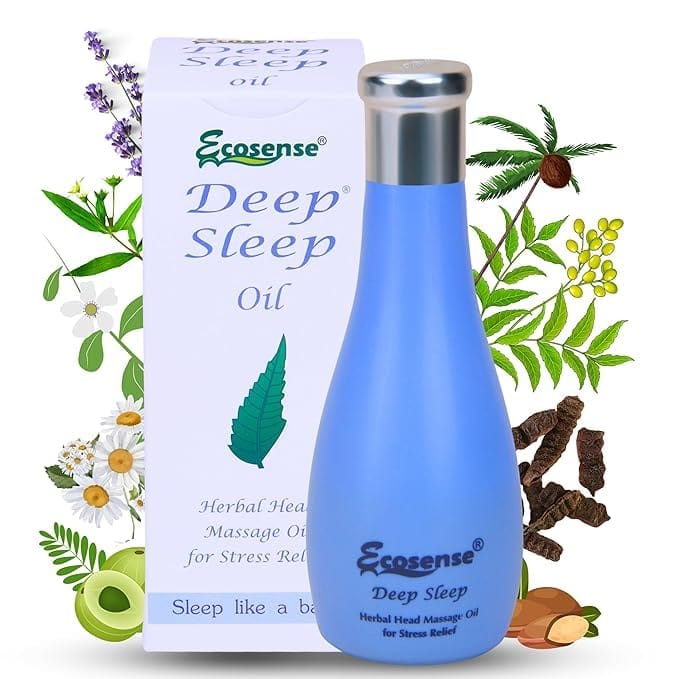 Ecosense Deep Sleep Stress Relief Head Massage Oil & Mild Headache Relief (75 ml)