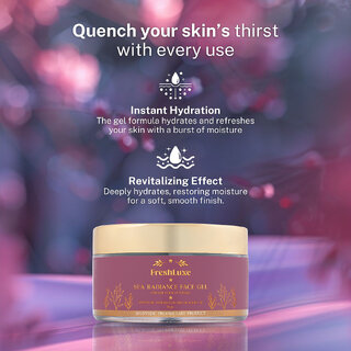 FreshLuxe Sea Radiant Face Gel, Almond Oil, Pomegranate Seed Oil Jojoba Oil, Hydrating Revitalizing, Unisex, 50g view 2