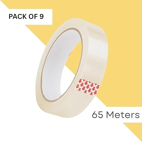 NAINA -Cello Tape | 1 Inch (24mm x 65m), Transparent | Set of 10 | view 2