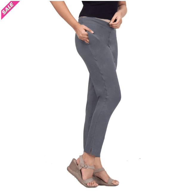 Women's Solid Color Stretchable Ankle Length Leggings view 2