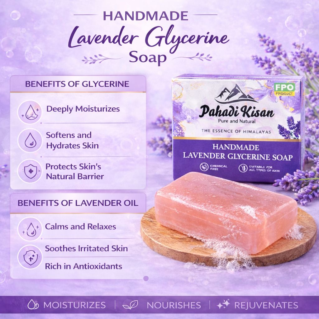 Lavender Glycerine Soap 100 gm view 2