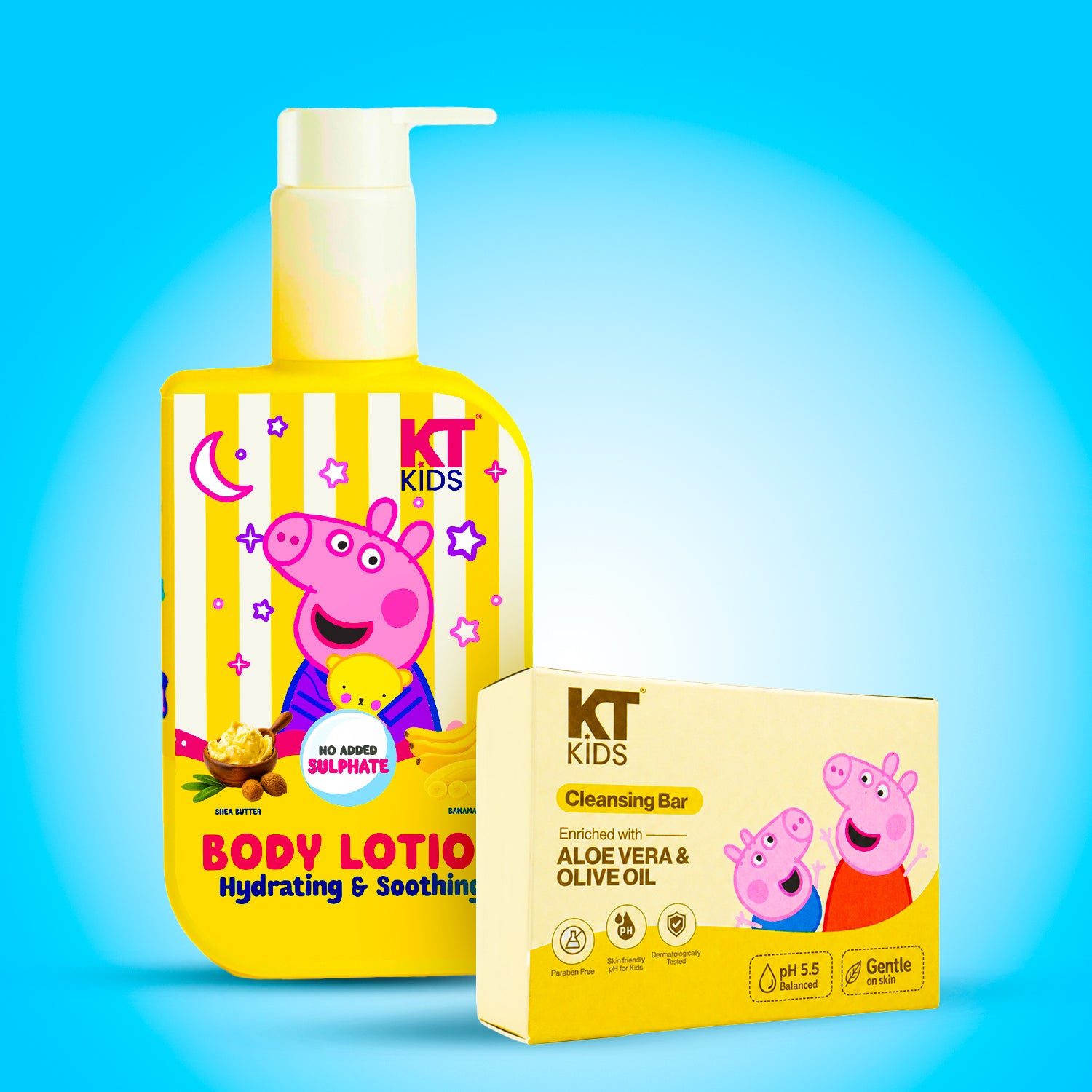 KT Kids Soft Skin Combo – Refreshing Kids Soap + Moisturizing Kids Lotion