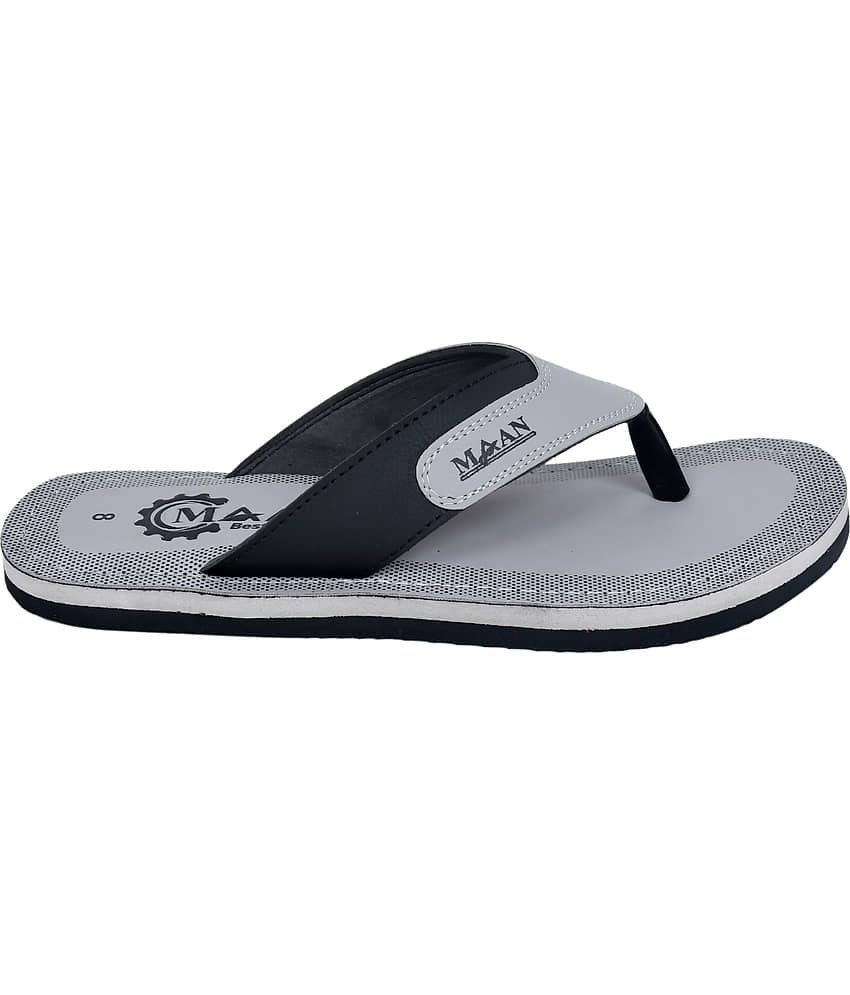 MAAN Grey Melange Men's Thong Flip Flop view 2