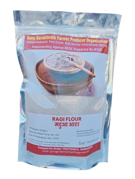 Buy Ragi Flour Online - 500gm Pack | Guru Gorakhnath Farmer Producer Organization