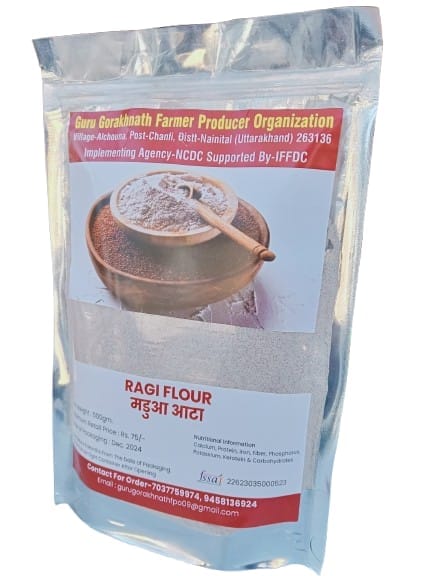 Buy Ragi Flour Online - 500gm Pack | Guru Gorakhnath Farmer Producer Organization view 2
