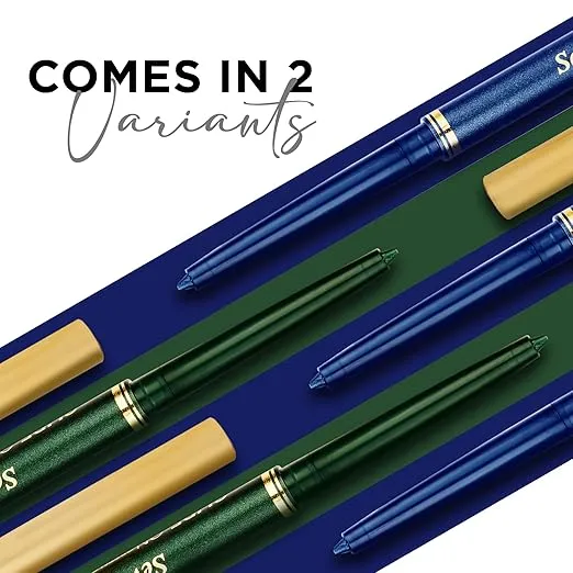 Seven Seas Green Kajal Herbal Eye Kajal Pencil Waterproof, Smudge Proof, Long Lasting Eye Makeup (Blue, 0.35g) view 2