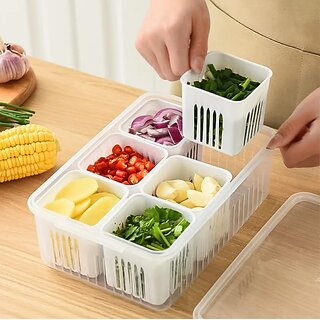 Fridge Storage Boxes Freezer Storage Containers, Container for Kitchen Storage Set, Storage in Kitchen, Vegetable Storag view 2