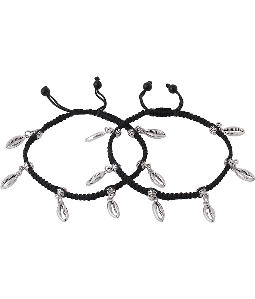 VIRAASI - Silver Anklets ( Pack of 1 )